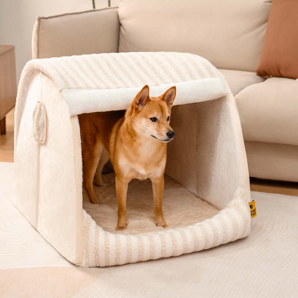 Trendy Stripe House Orthopädisches Hundebett – gemütliches Versteck