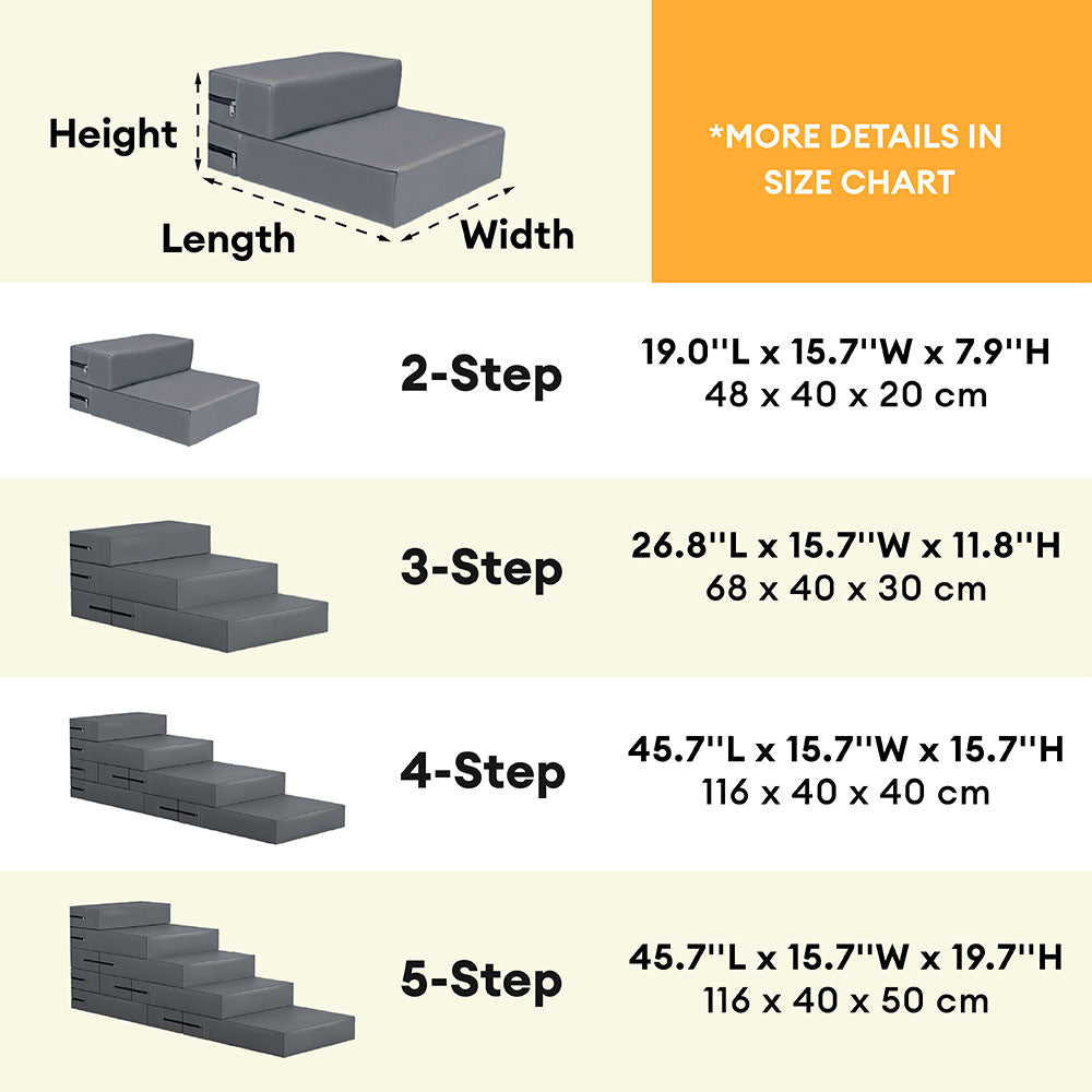 Escaleras de mascotas de nivel múltiple de cuero de PU lavable por el agua