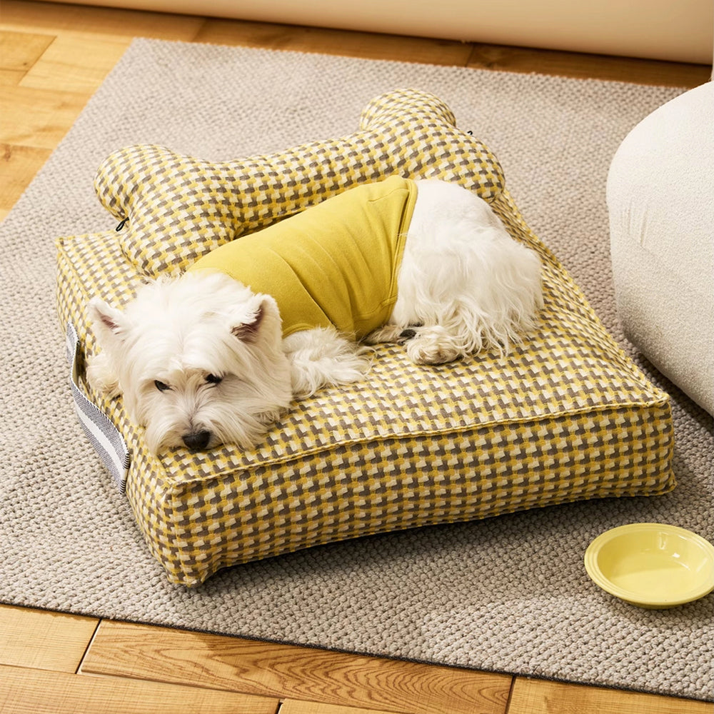 Waffle Shape Sweet Dreams Calming Dog Bed