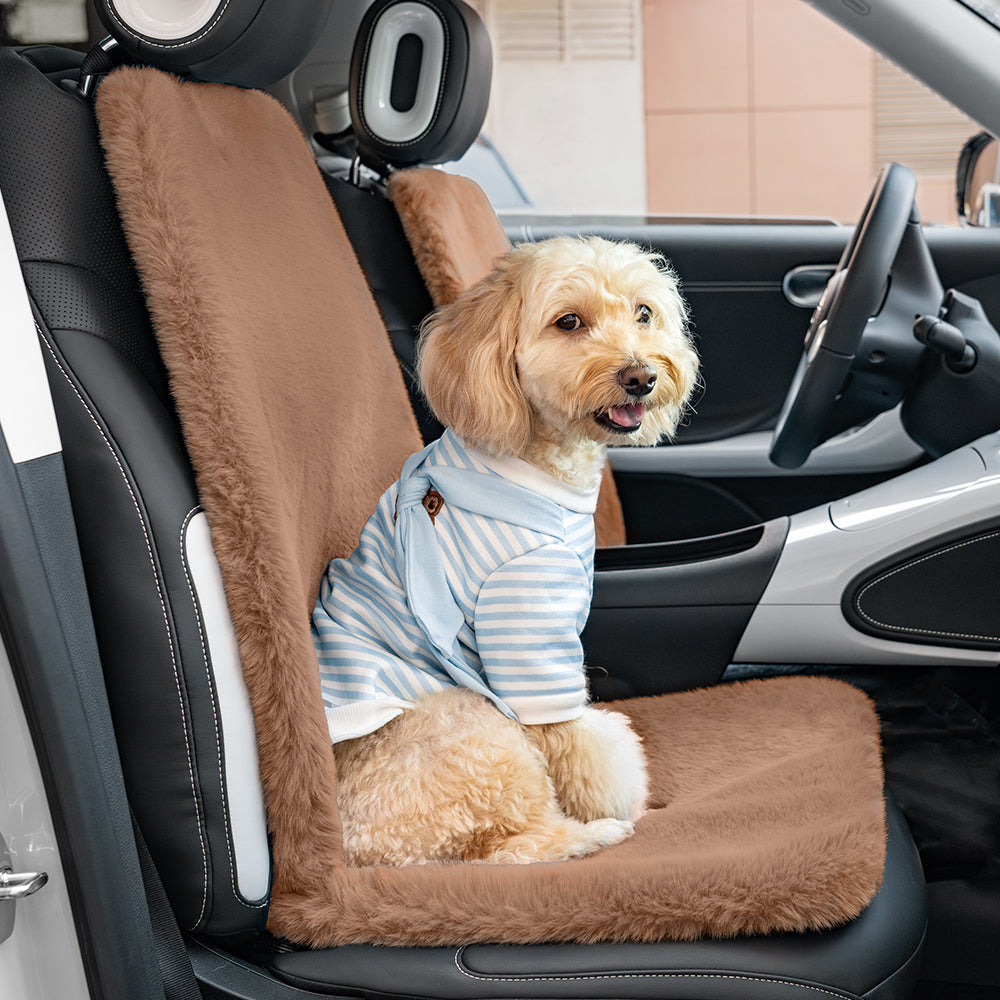 Funda universal para asiento de coche para perros humanos de felpa cálida