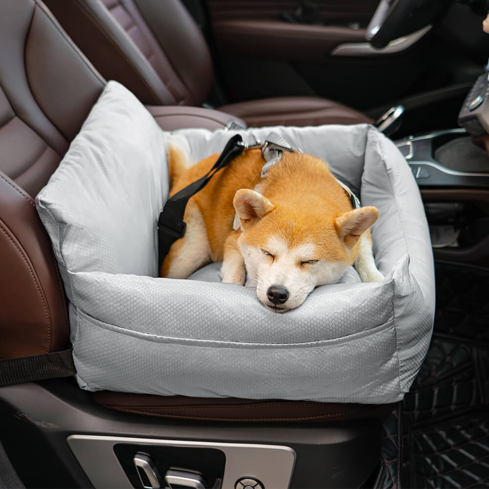 Cama impermeable para asiento de coche para perros con refuerzo de viaje