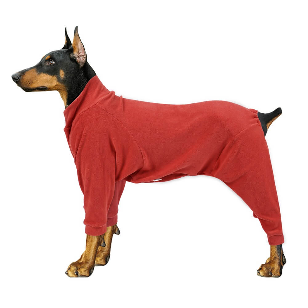 Cozy Fleece Dog Pajamas - Perfect Sleepwear for Large Dogs