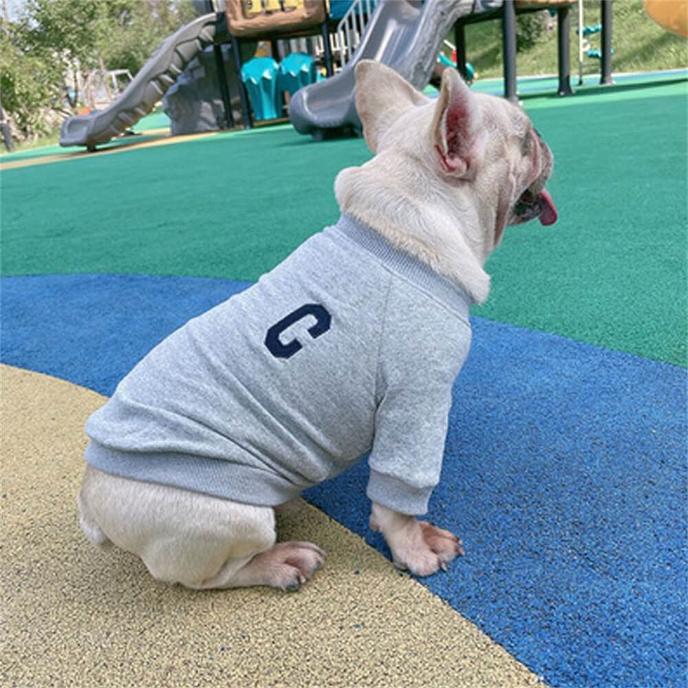 Ropa para mascotas Perro Estilo familiar Sudadera bordada con letras