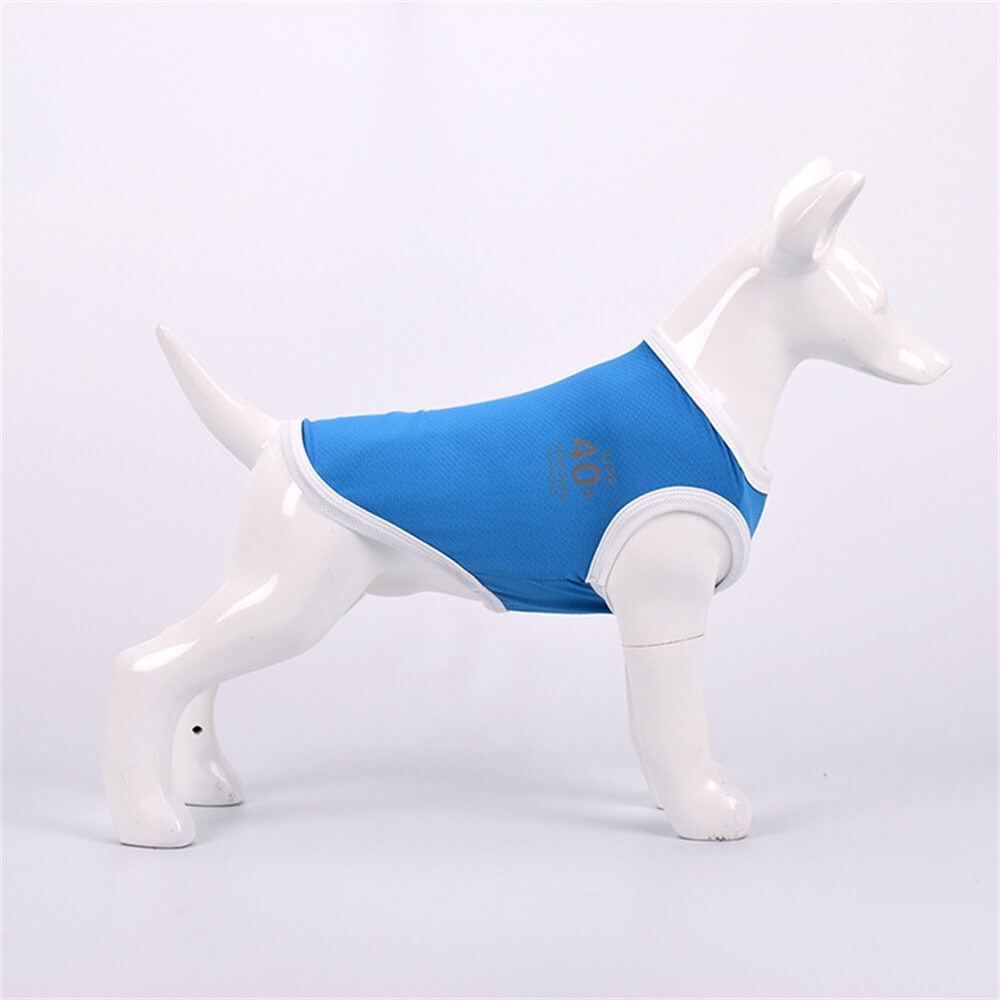 Vêtements pour chiens de compagnie, protection solaire multicolore, gilet fin respirant