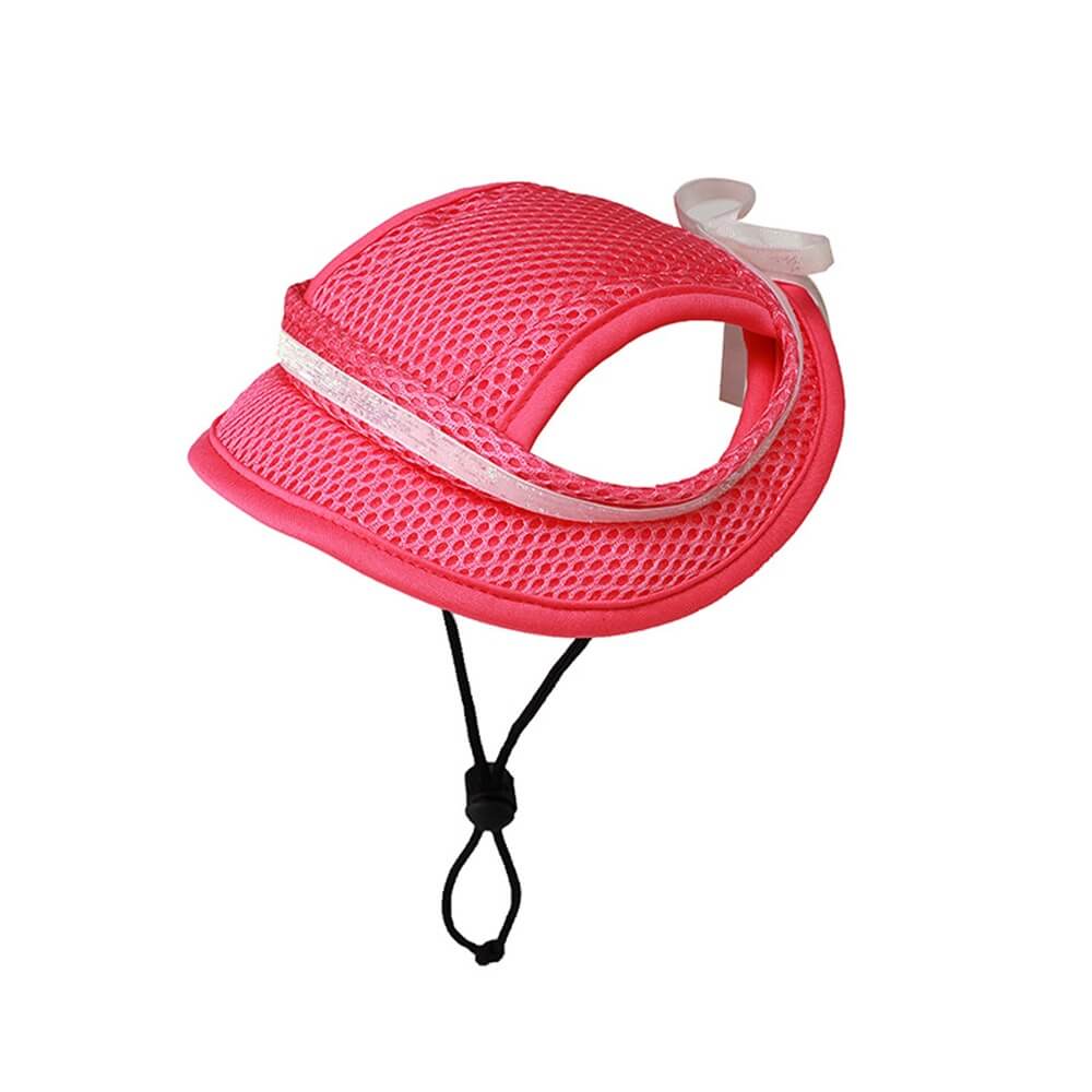 Accesorios para perros y gatos, cuerda ajustable, sombrero para el sol con orejas con fugas