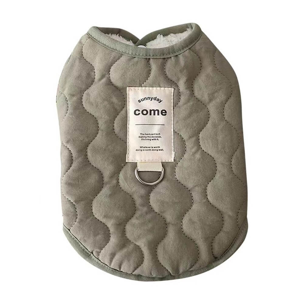 Cozy Quilted Dog Vest - Warm and Stylish Pet Apparel