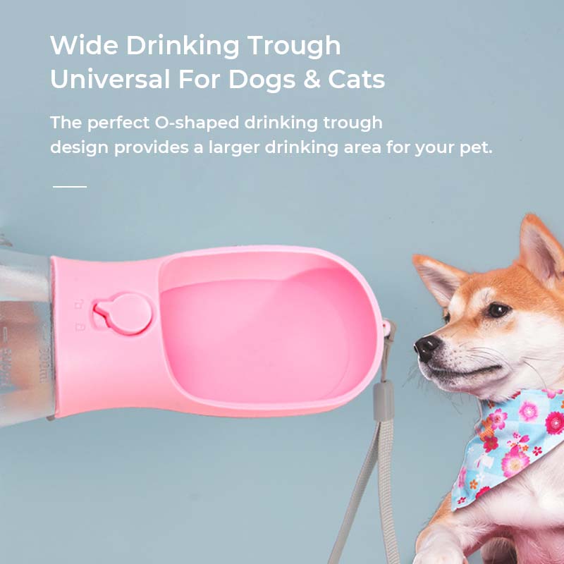 3-in-1 multifunktionale tragbare Wasserflasche für Hunde