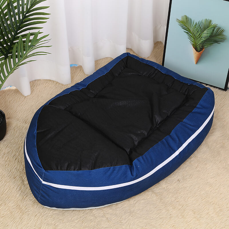 Cama para mascotas tipo barco, gran espacio, cómoda cama para perros y gatos