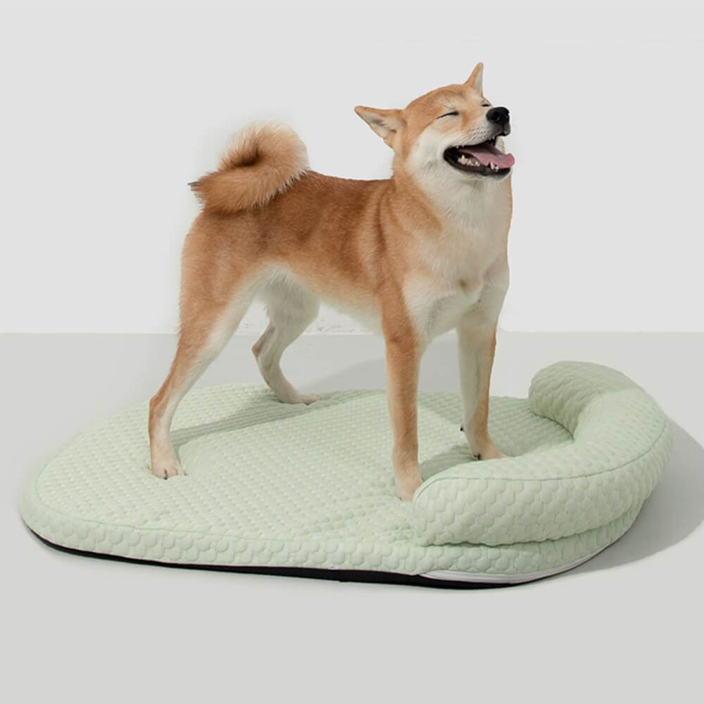 Cama de almohada para perros con soporte para el cuello transpirable y refrescante