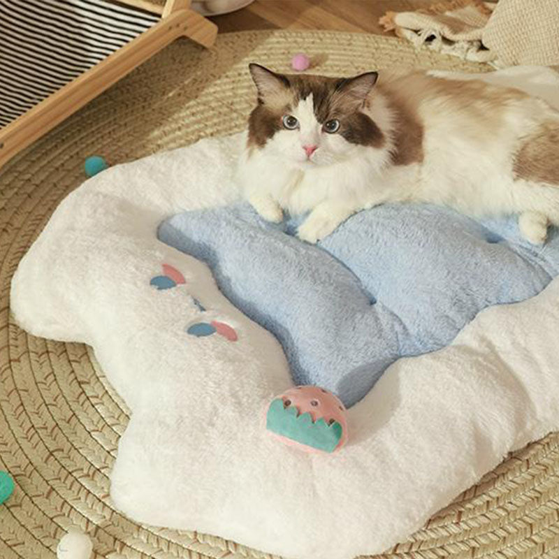 Cute Furry Cat & Dog Cushion Bed