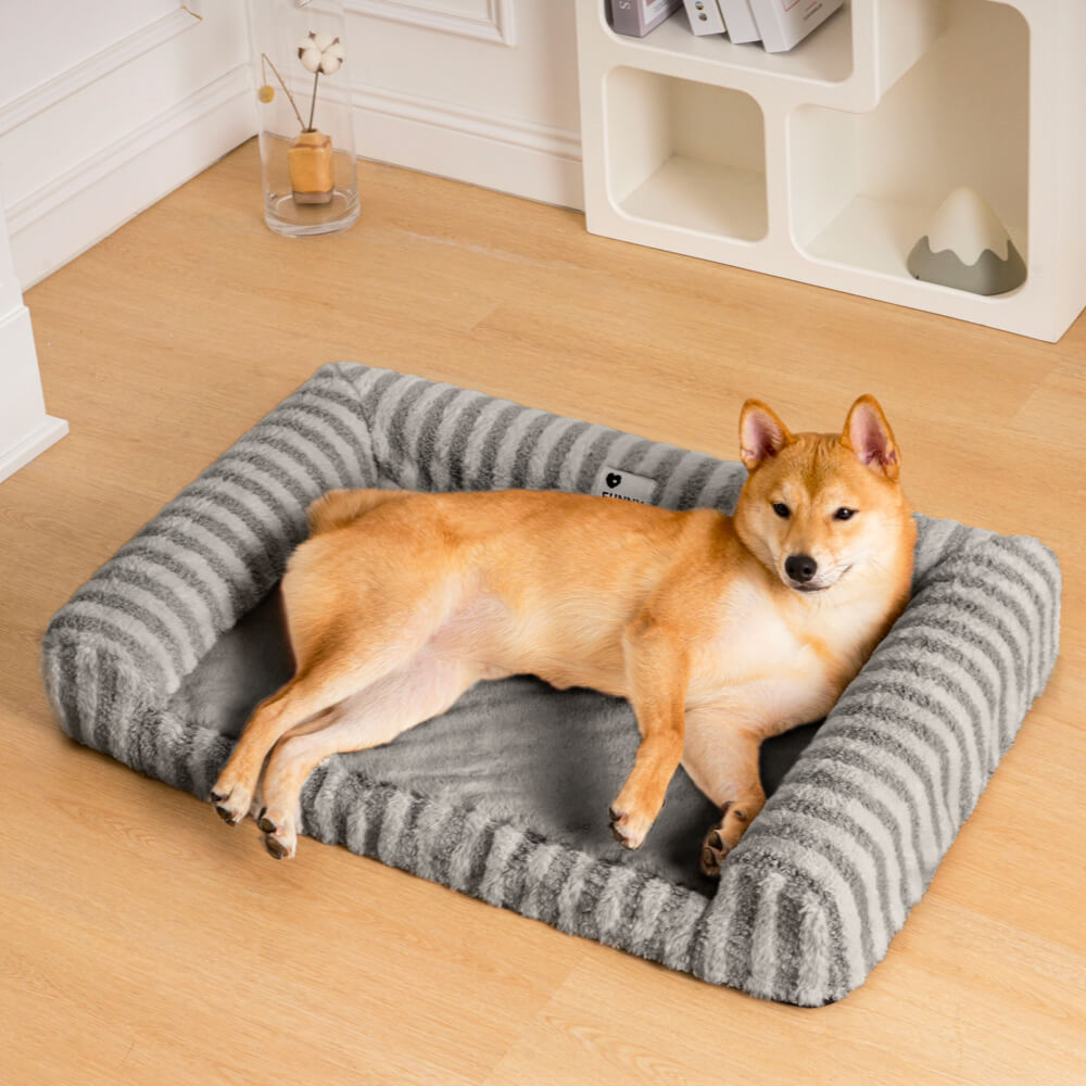 Cama grande para perros grande y esponjosa de lujo con soporte completo para aliviar la ansiedad