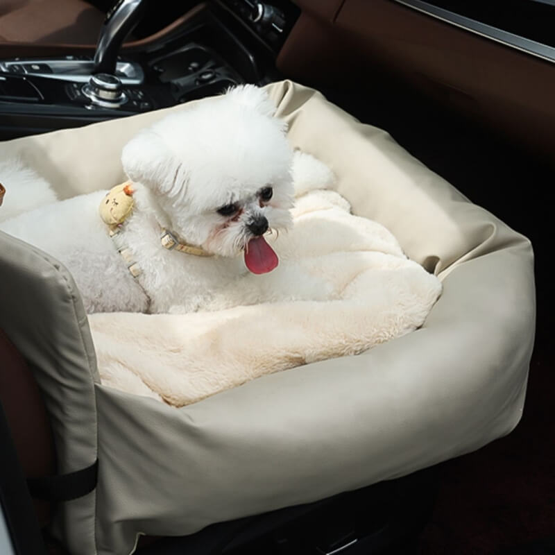 Lit de siège de voiture pour chien de sécurité de conduite imperméable en simili cuir