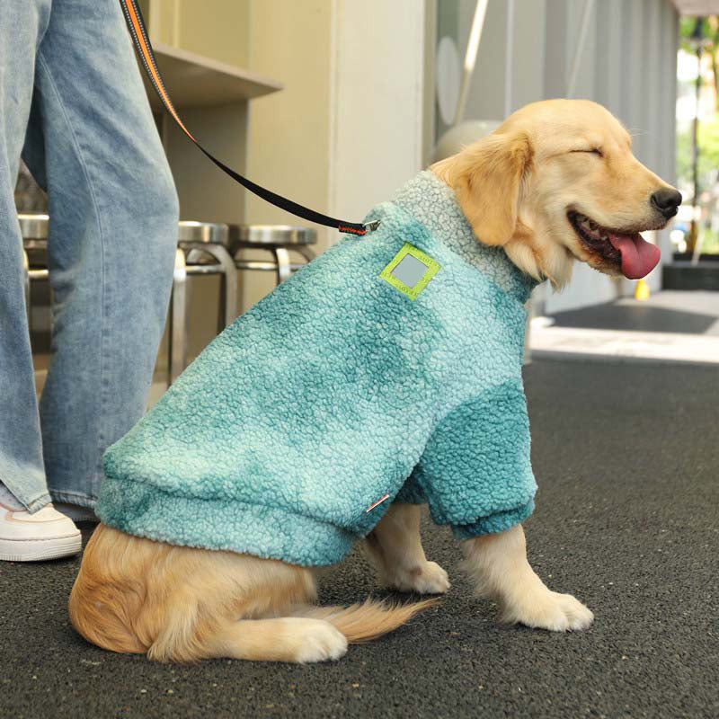 Manteaux de veste pour chien à fourrure tie-dye