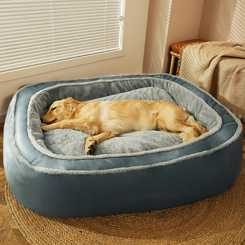 Funda de cama - Cama ortopédica para perros, cama grande, cálida y profunda para dormir