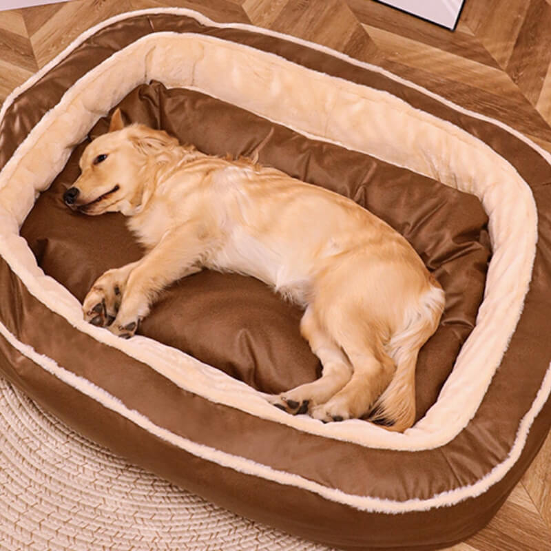 Funda de cama - Cama ortopédica para perros, cama grande, cálida y profunda para dormir