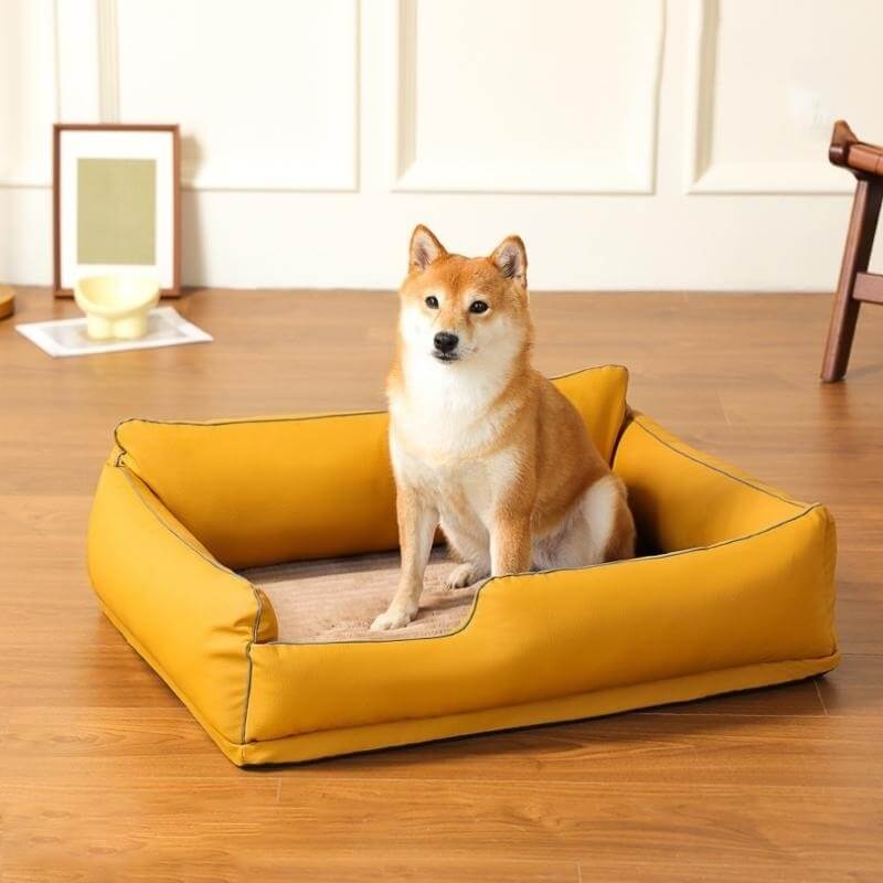 Leathaire Scratch Resistant Orthopedic Bed Dog Bed