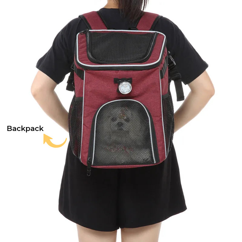 Mochila multifuncional para portabicicletas para perros y gatos