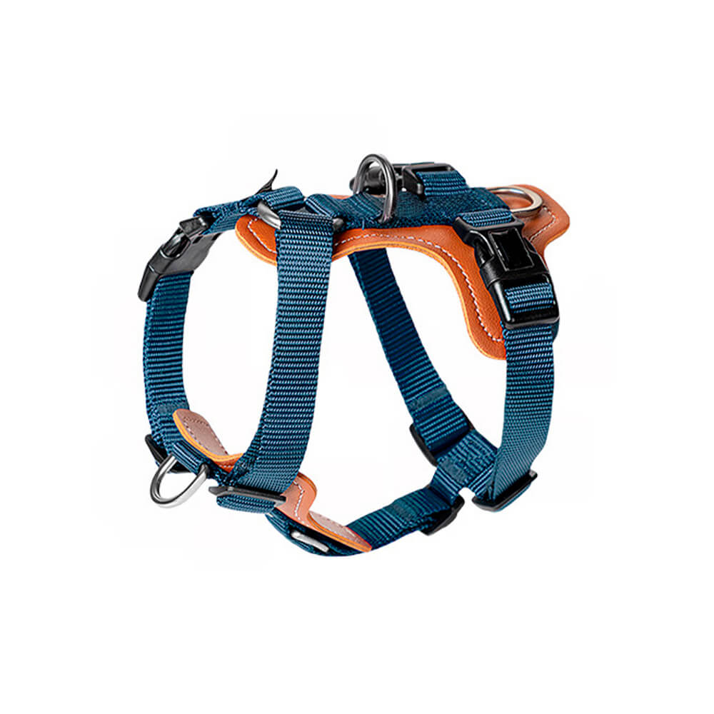 Ensemble de harnais de marche anti-traction mains libres multifonctionnel pour chien avec sac de rangement