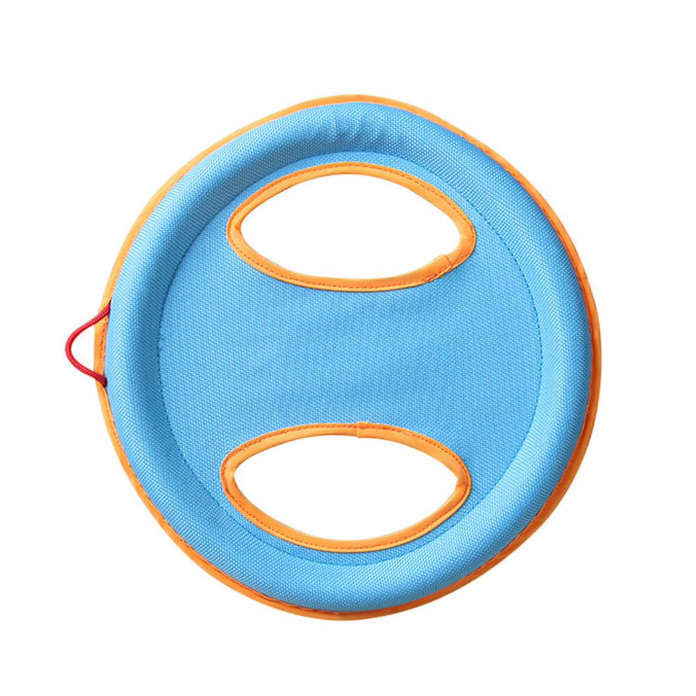 Frisbee de chien de tissu d'Oxford durable de jouet interactif extérieur de chien