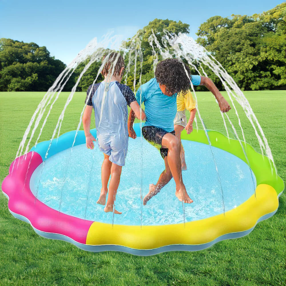 Sommer Outdoor aufblasbare Splash Spielmatte Hund Sprinkler Pad