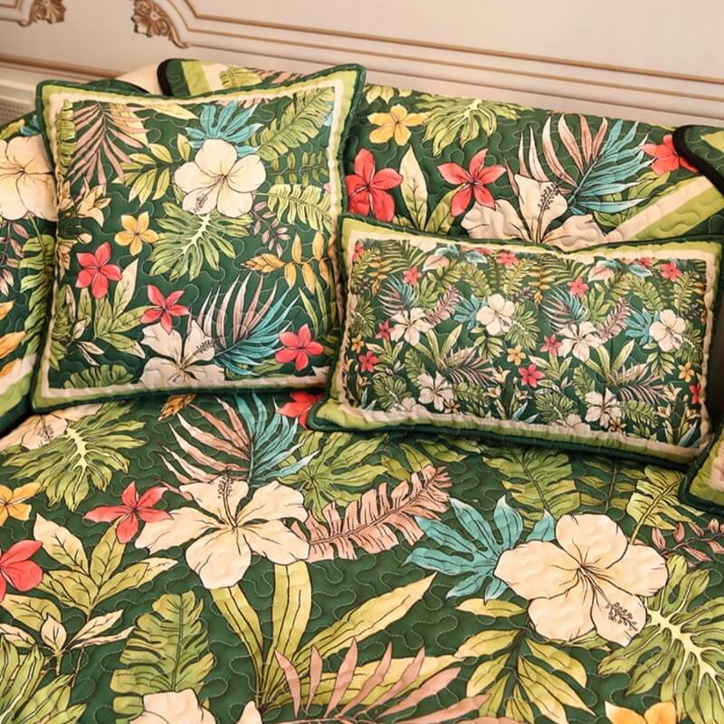 Tropical Rainforest Sofa Anti-Scratch Protective Mat Couch Cover