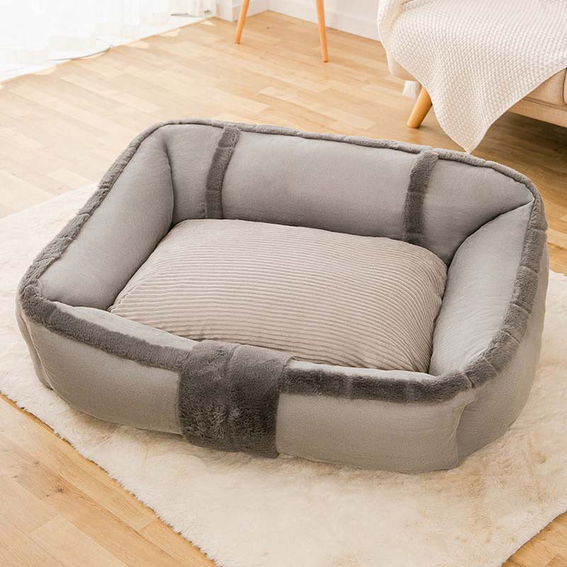 <tc>Sofá cama vintage grande y acogedor para perros</tc>