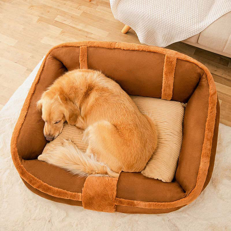 Grand lit pour chien vintage et confortable et apaisant