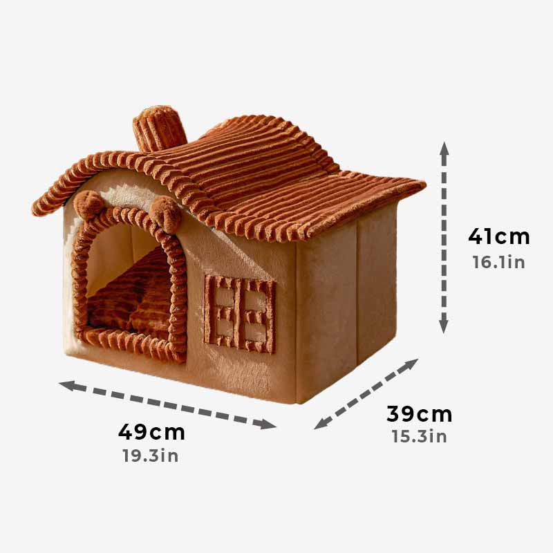 House Design Semi-Enclosed Cat Bed