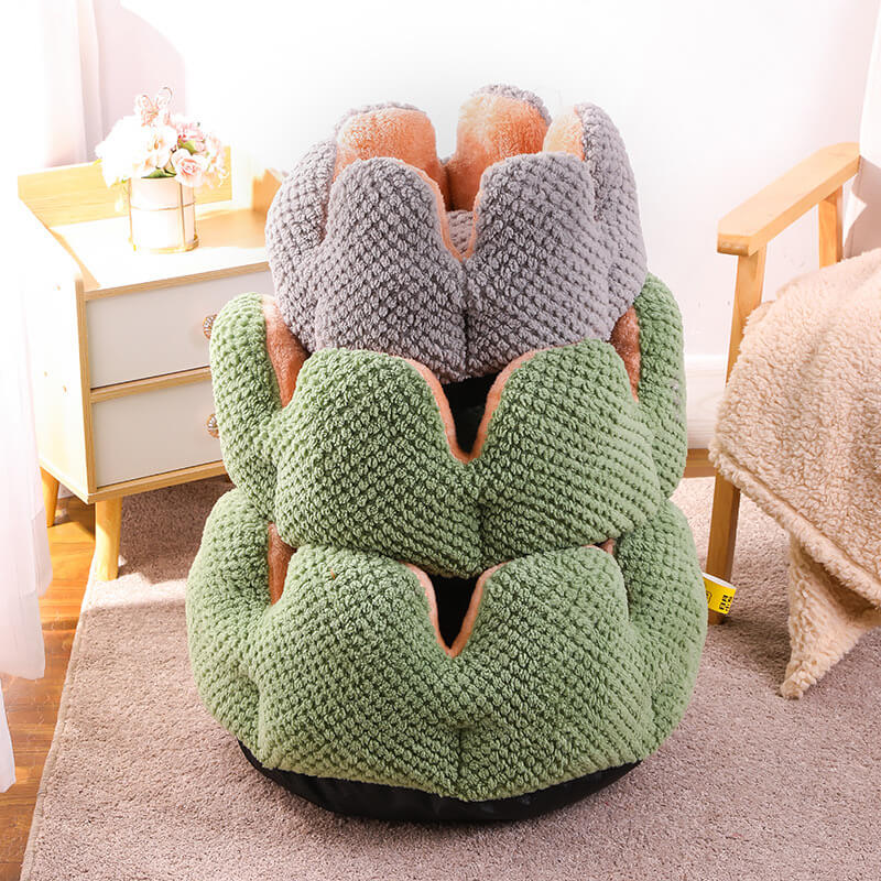 <tc>Cama cómoda para mascotas con forma de cactus</tc>