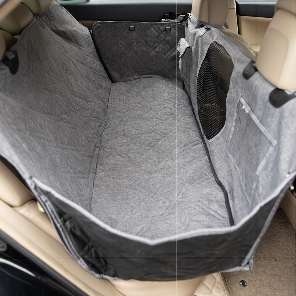 Cubierta de asiento de coche para perros resistente a los arañazos, impermeable, de tela catiónica, Oxford