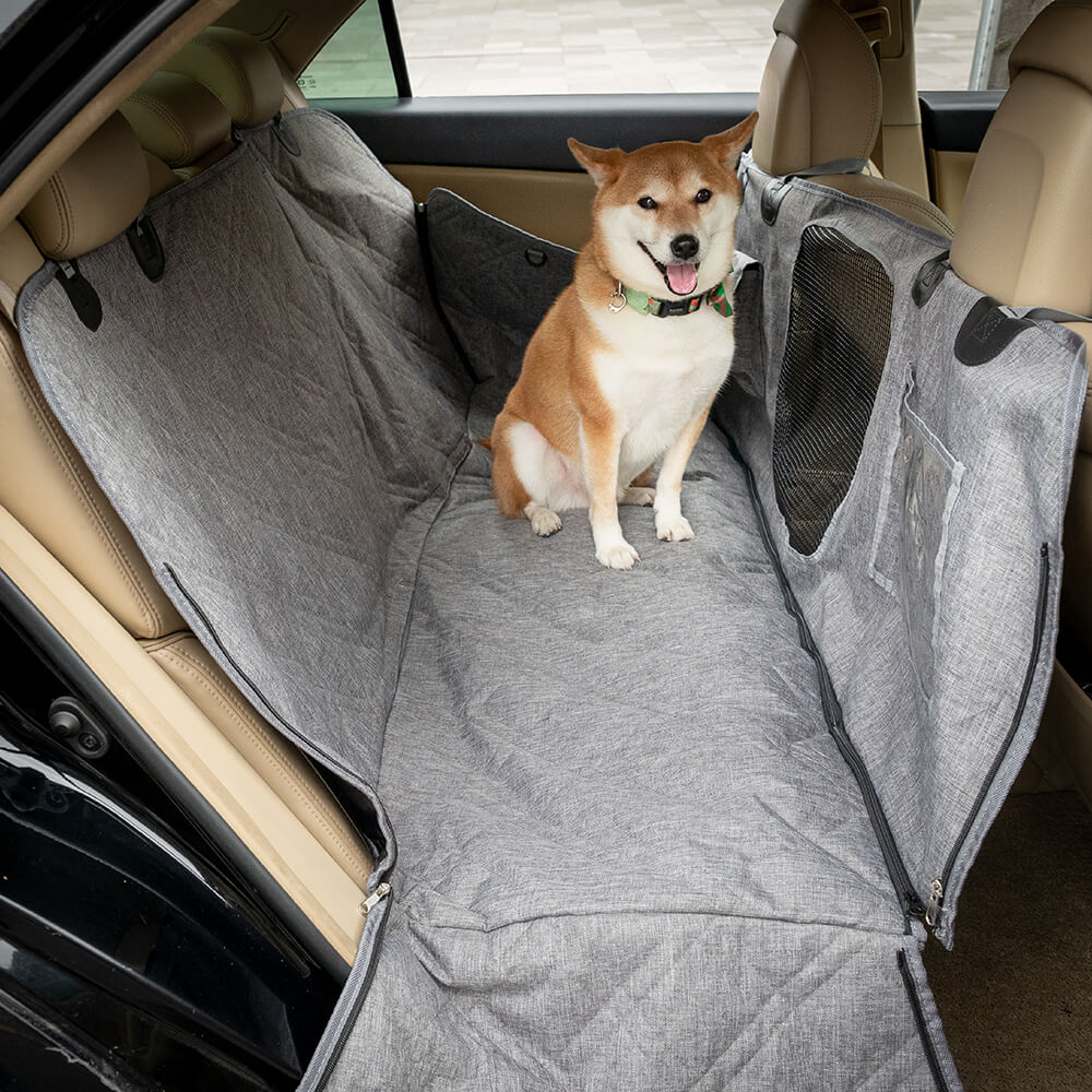 Housse de siège de voiture pour chien, imperméable, résistante aux rayures, en tissu Oxford, tissu cationique