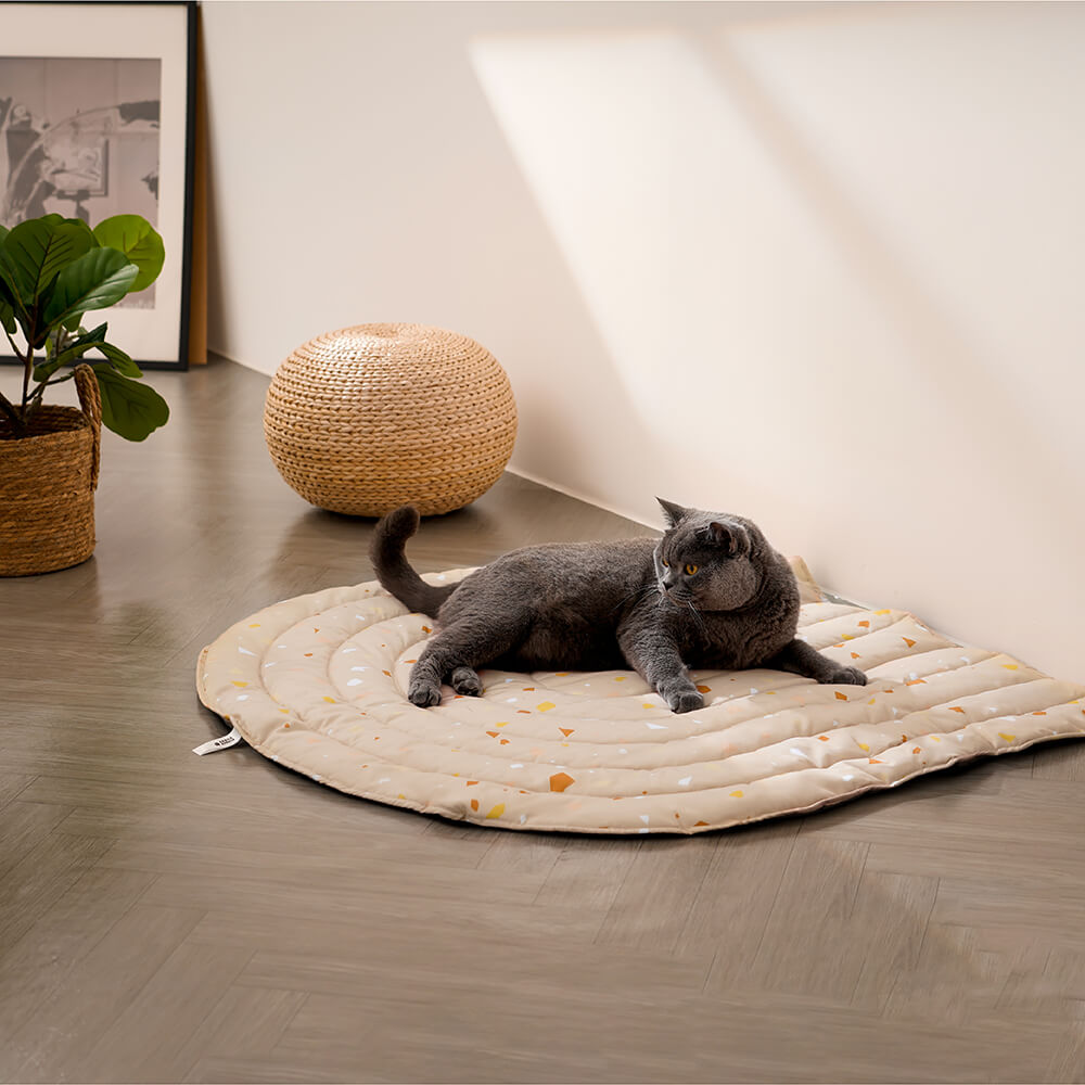 Manta Para Perros Alfombra humana con estampado de terrazo de elementos geométricos