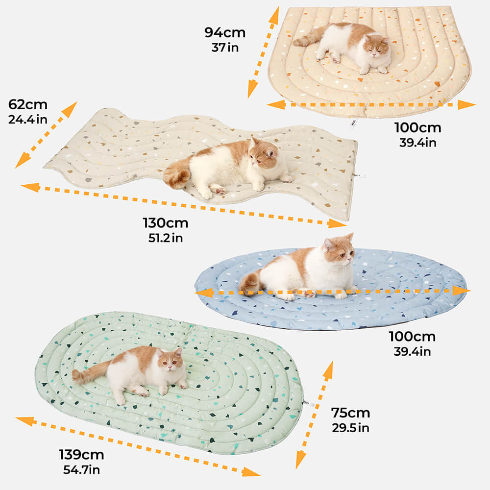 Geometrische Elemente Terrazzo-gemusterte menschliche Matten-Hundedecke