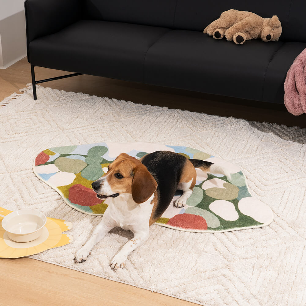 Tapis en peluche pour animaux de compagnie, hétérotype de forêt verte, tapis pour animaux de compagnie