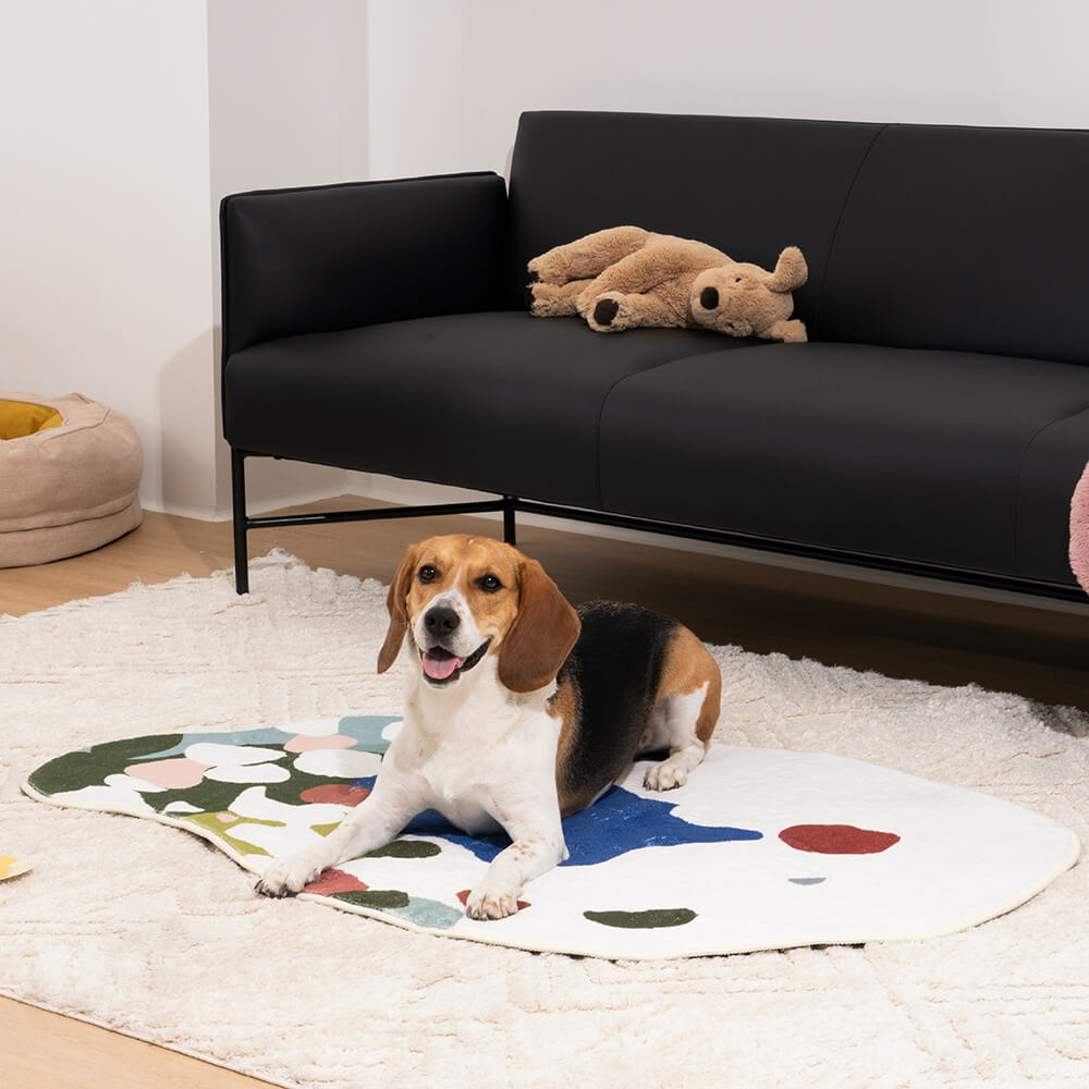 Tapis en peluche pour animaux de compagnie, hétérotype de forêt verte, tapis pour animaux de compagnie