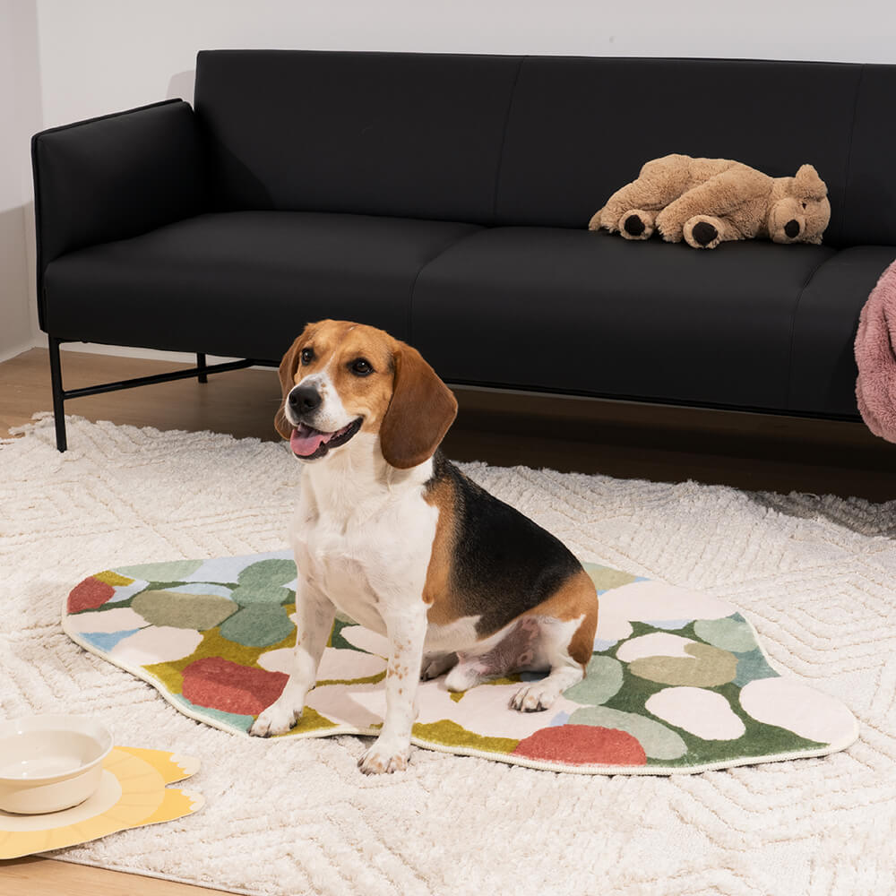 Tapis en peluche pour animaux de compagnie, hétérotype de forêt verte, tapis pour animaux de compagnie