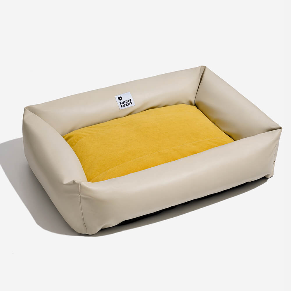 Cama acogedora impermeable para perros Leathaire