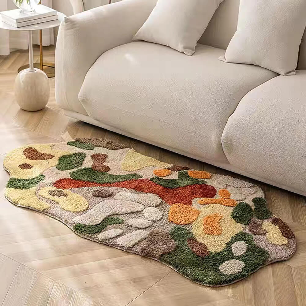 Tapis de mousse de luxe Tapis pour animaux de compagnie en laine touffeté à la main