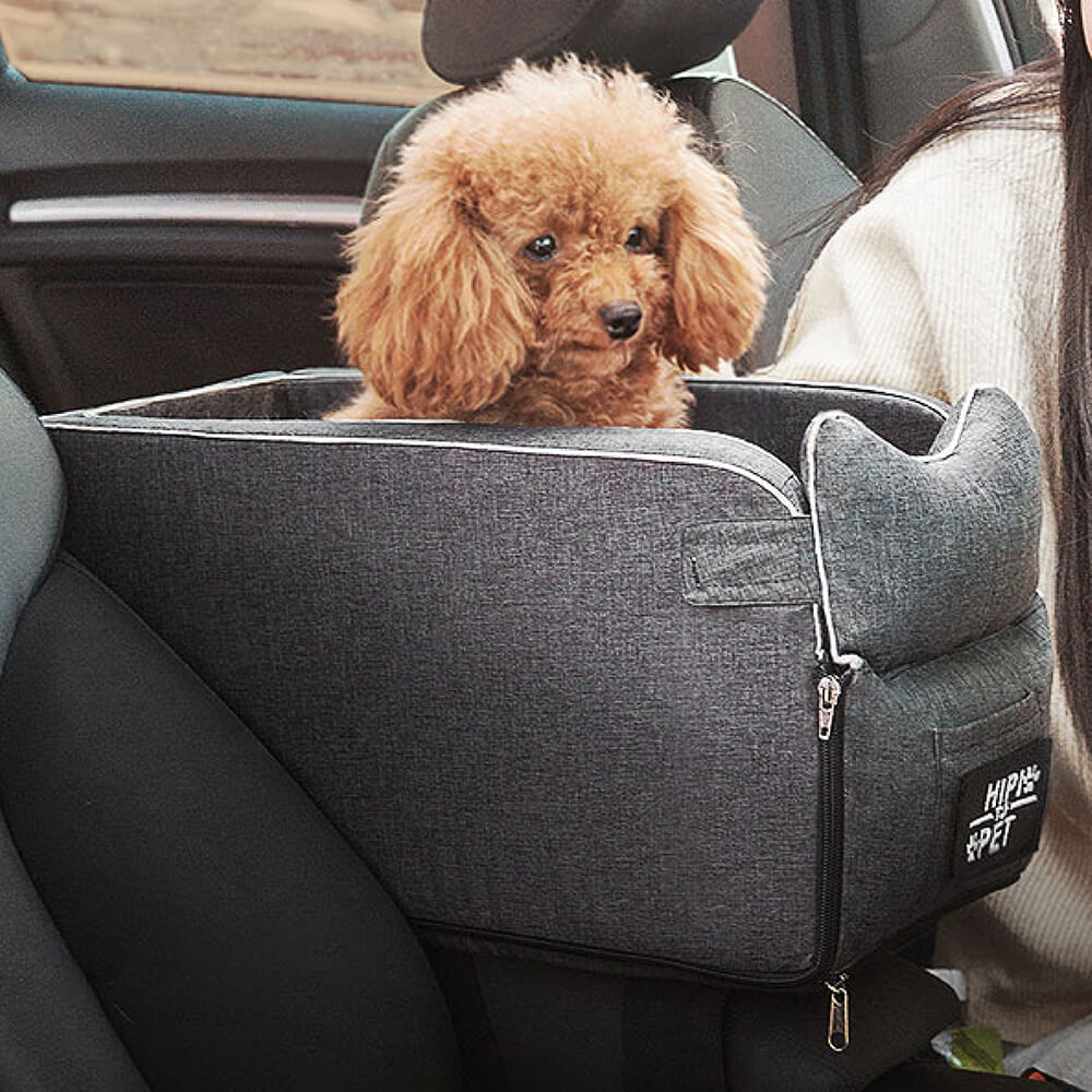 Asiento de coche para mascotas con consola Lookout Suede Square