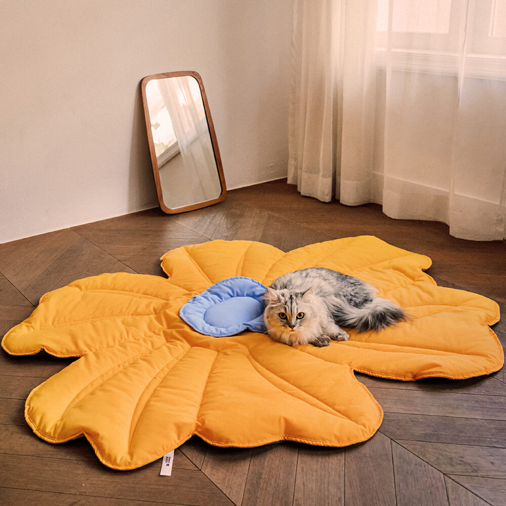 Manta para perros con forma de flor súper grande para humanos