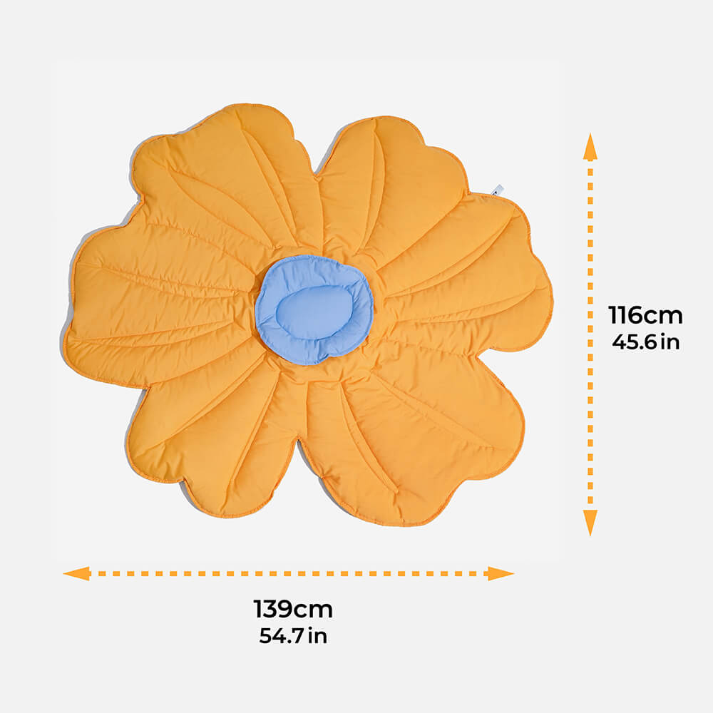 Super Large Flower Shape Human Mat Dog Blanket