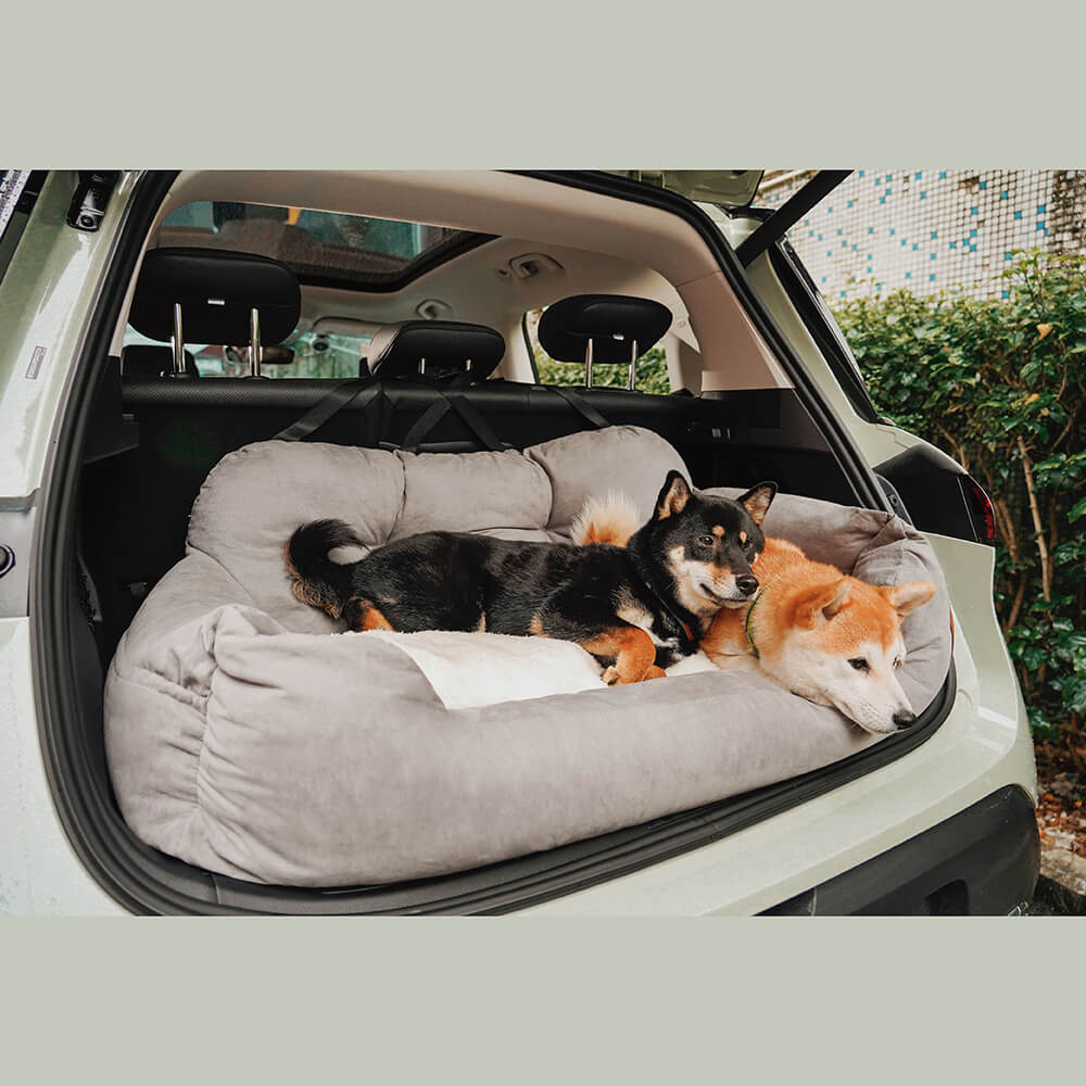 <tc>Asiento de coche para perros, asiento trasero protector para viaje - mediano y grande</tc>