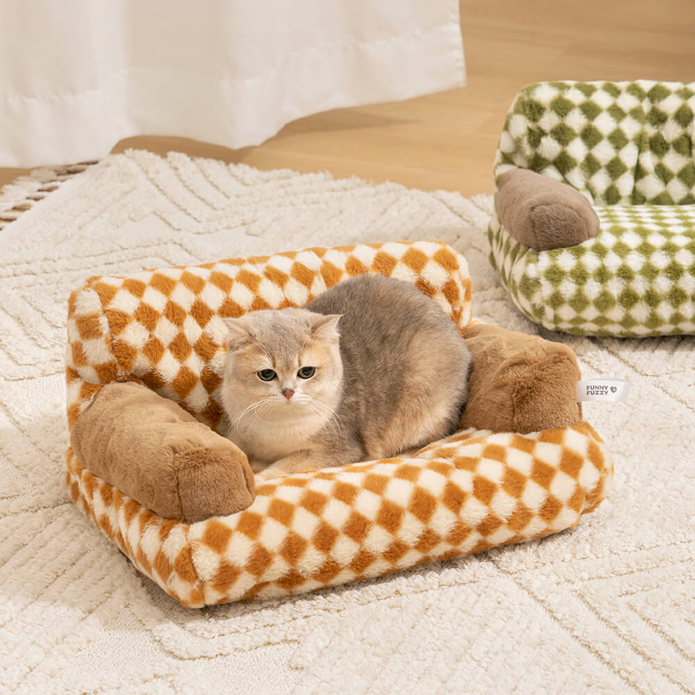 Vintage Leisure Diamond Hunde- und Katzensofa