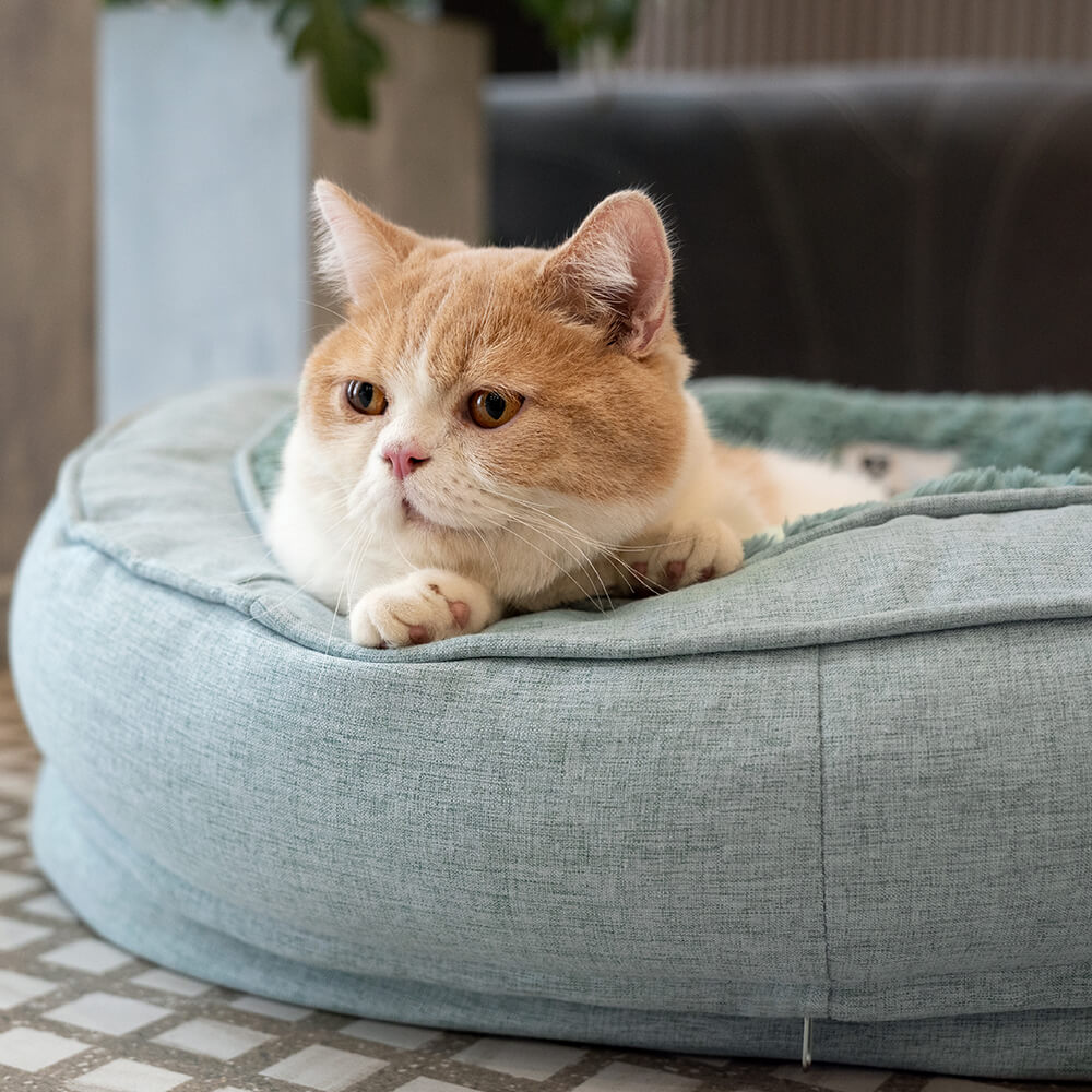 Flauschiges orthopädisches Hundebett Donut