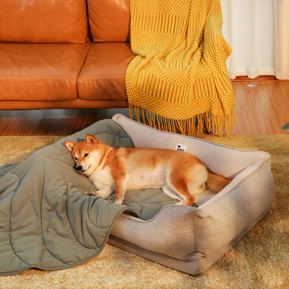 Funda de cama - Cama para perros con pan cuadrado