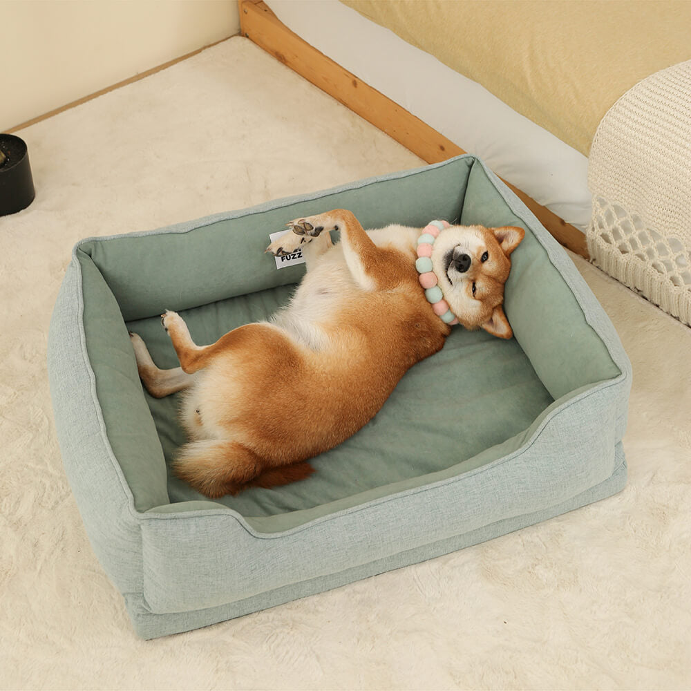 Funda de cama - Cama para perros con pan cuadrado