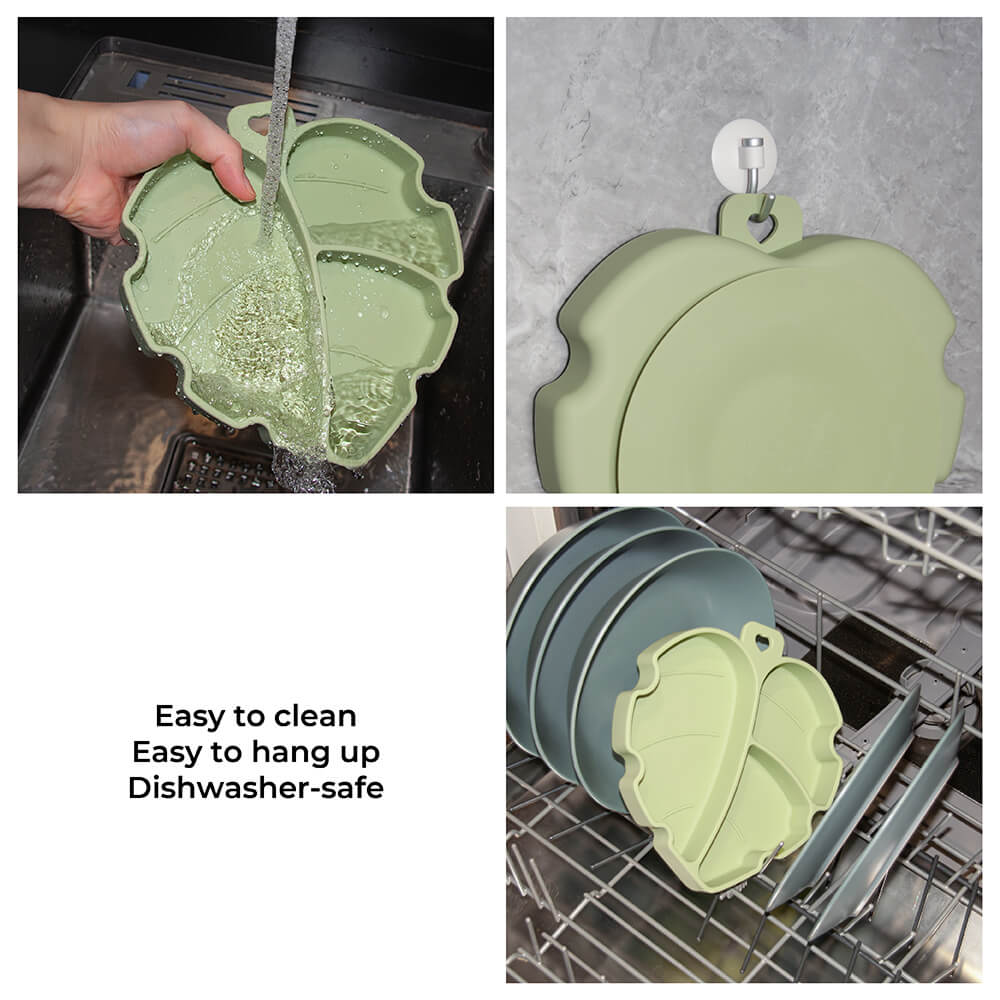 Suction Cup Pet Bowl - Leaf