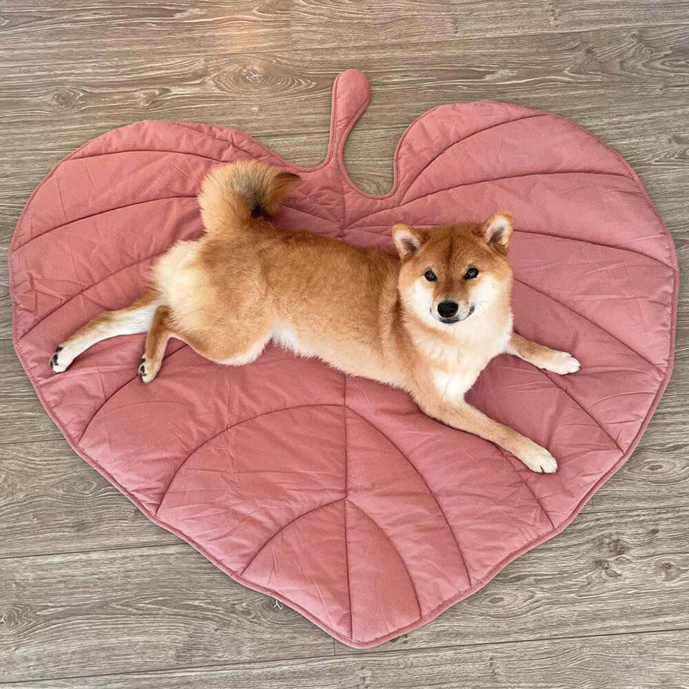 Manta para perros con forma de hoja